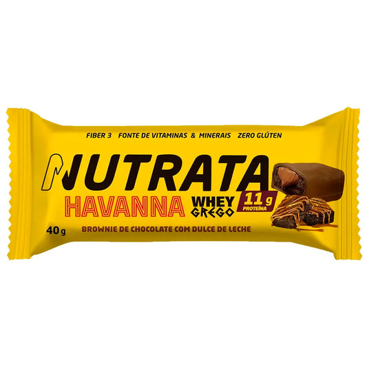 Barra De Proteína Whey Grego Bar Havanna Sabor Doce De Leite 40g