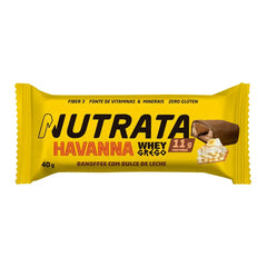 Barra De Proteína Whey Grego Bar Havanna Sabor Banoffee Com Doce De Leite 40g
